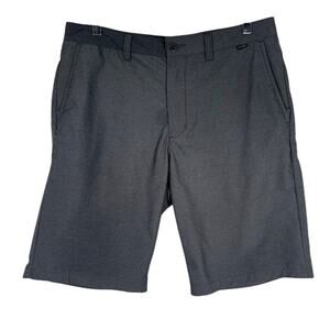 Travis‎ Mathew Men's Golf Shorts 34 Gray Stretch Flat Front Chino Performance